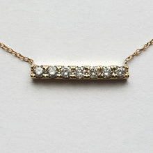 画像をギャラリービューアに読み込む, 7 DIAMOND BAR NECKLACE