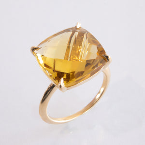 CANDY COLOR GEM RING -HONEY-